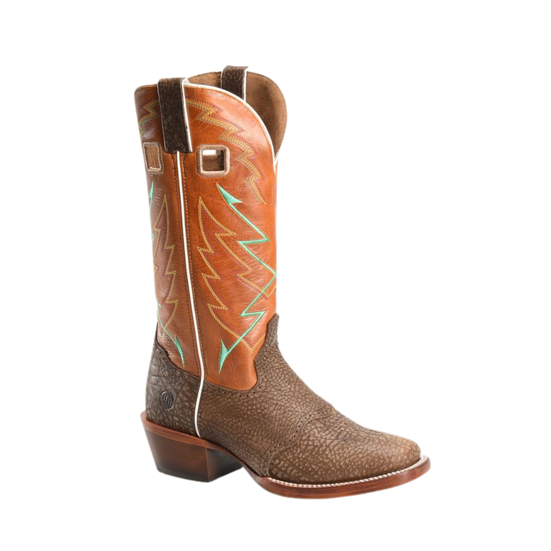 Double H Boots Western Style Turquoise Embroidery Square Toe
