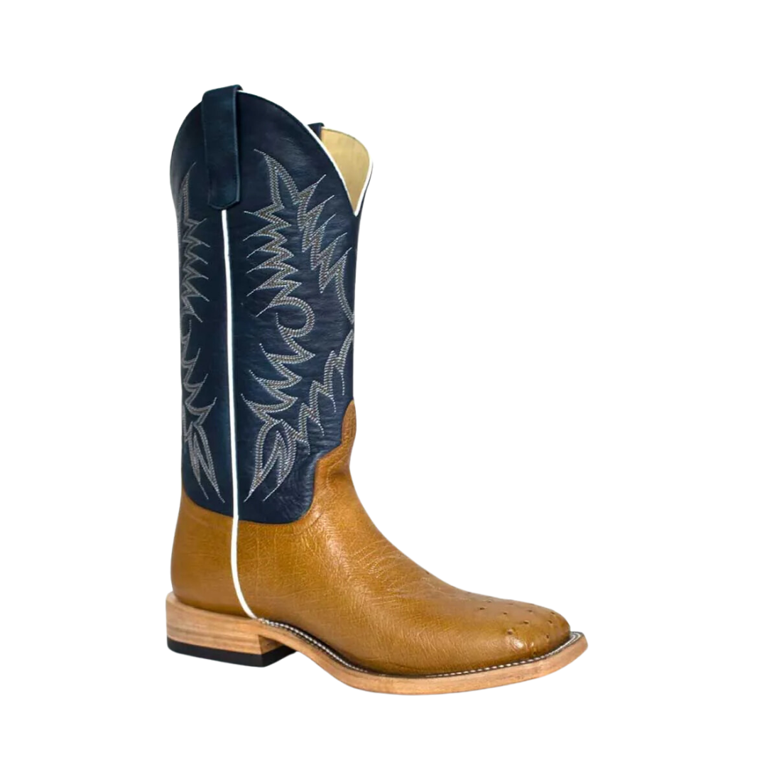 Horse Power Men's Antique Saddle Smooth Blue Boots