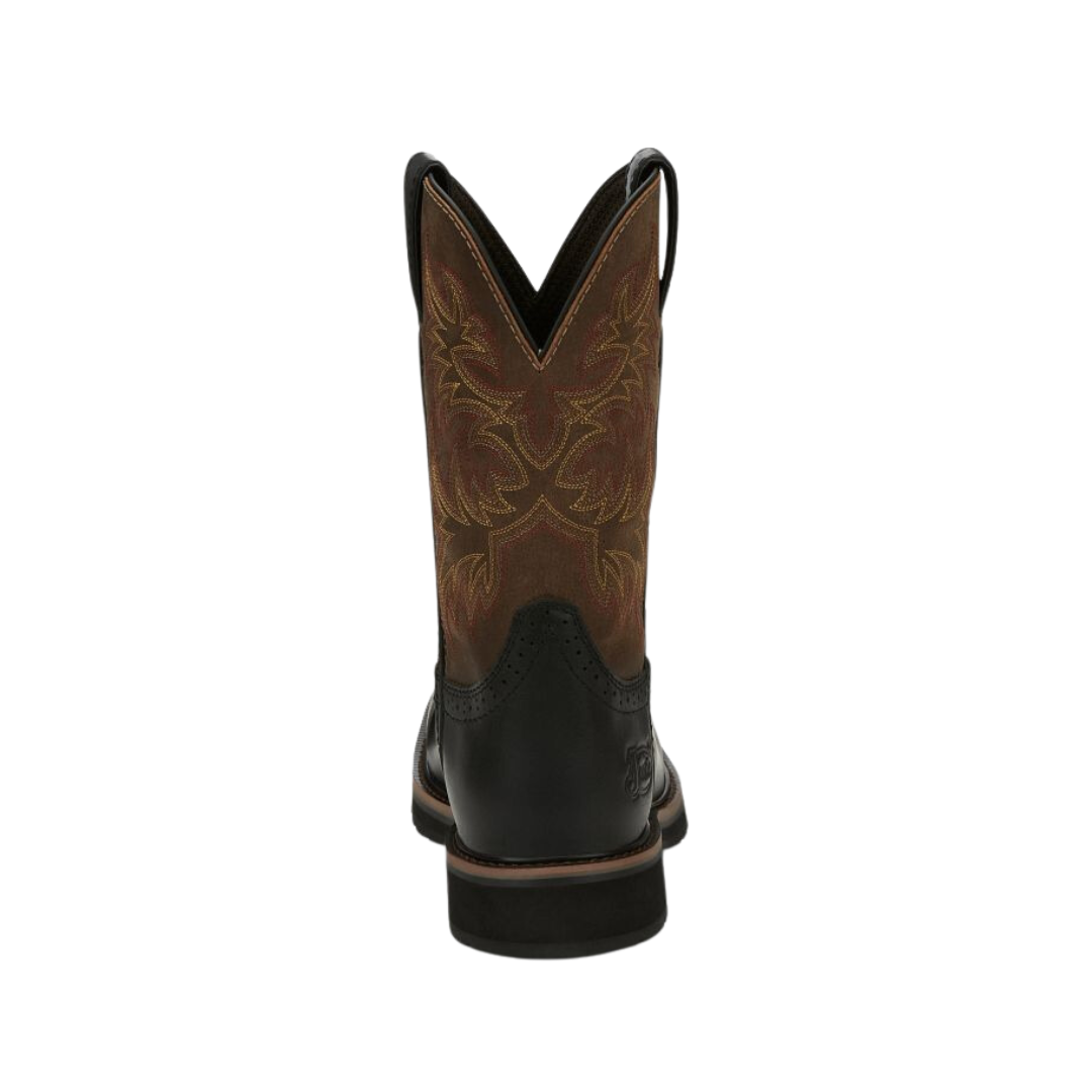 Justin Men's Black Driller Composite Toe Work Boots