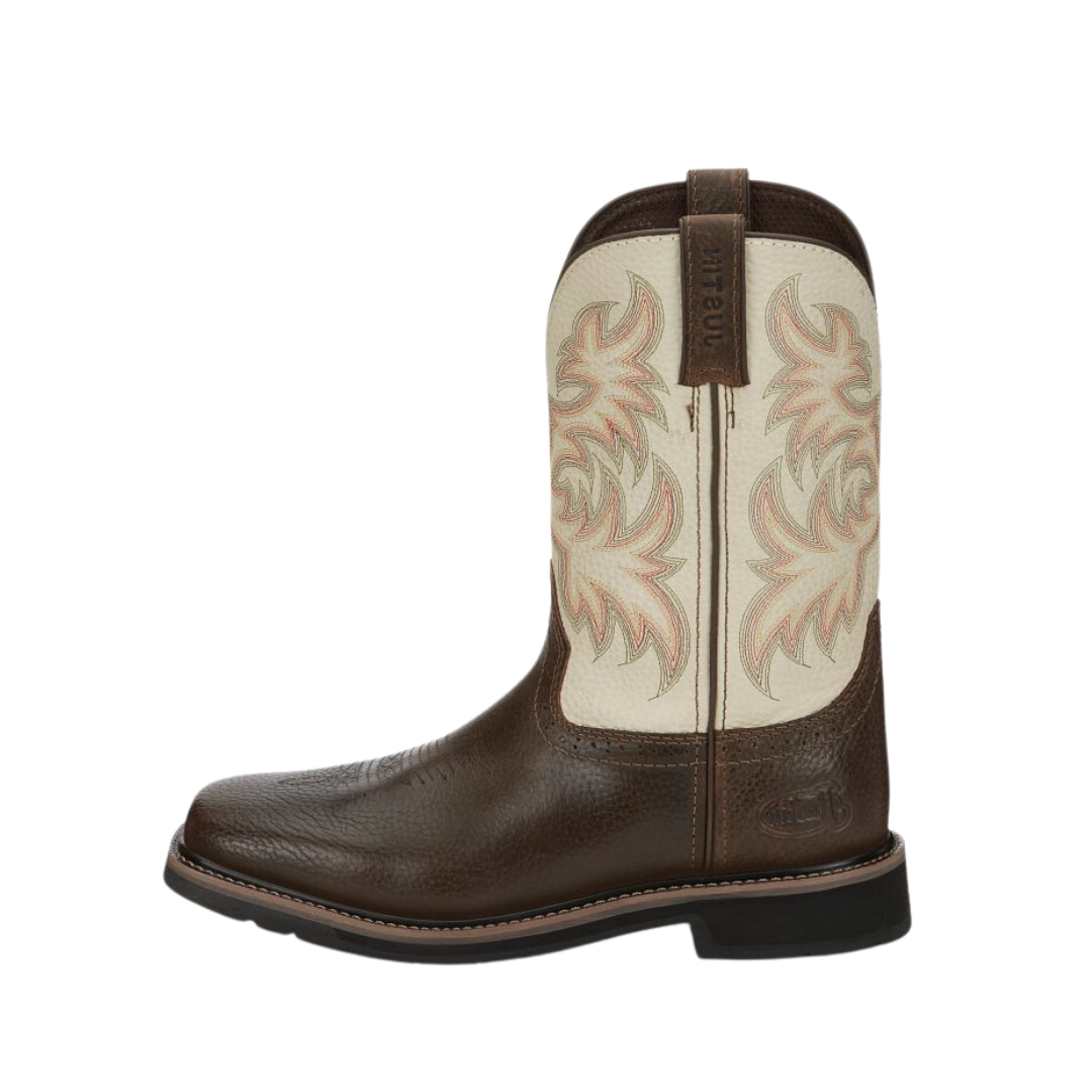 Justin Men's Brown Driller Cowhide Work Boots