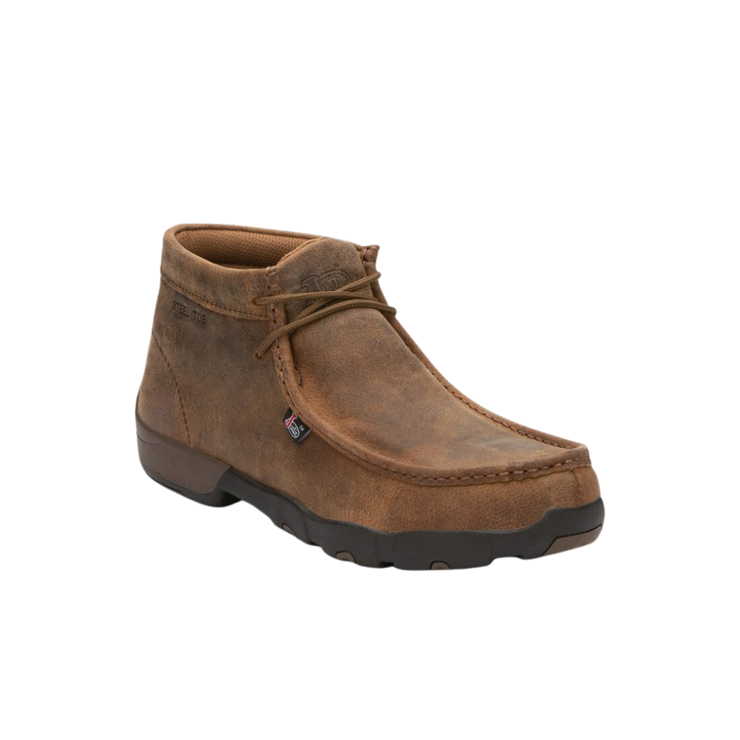 Justin Men's Original Steel Toe Moc Brown Boots