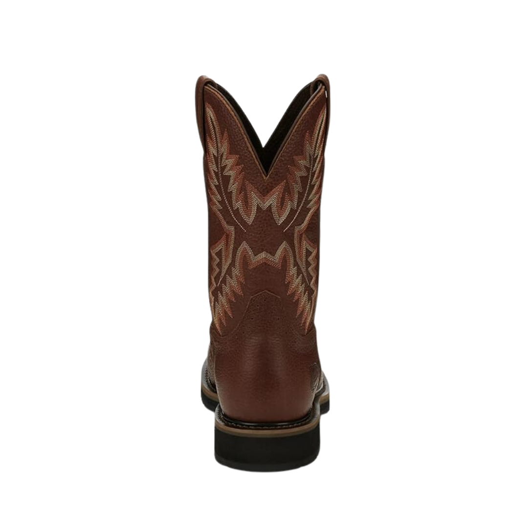 Justin Men's Stampede Saddle Work Brown Boots
