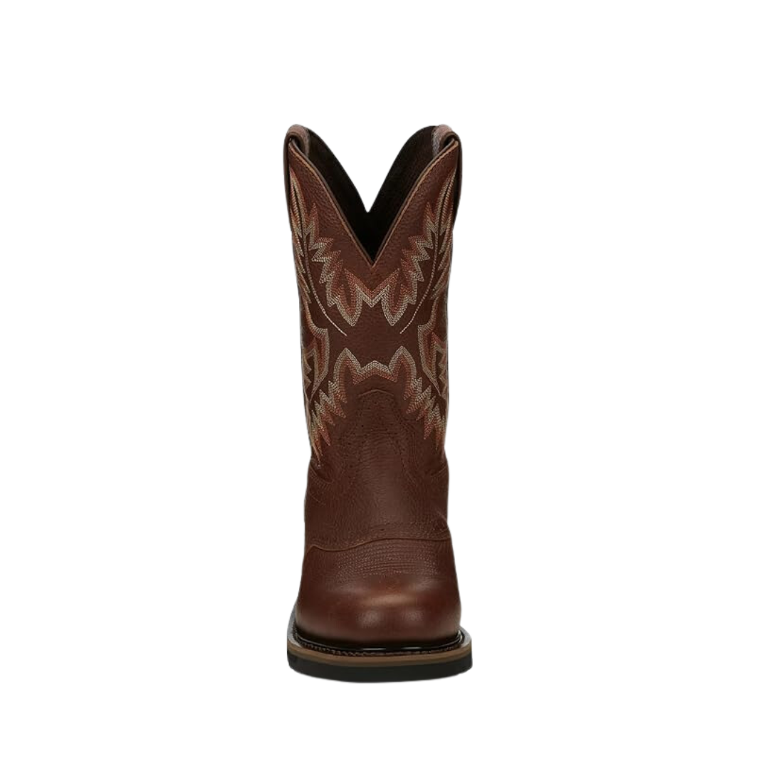 Justin Men's Stampede Saddle Work Brown Boots