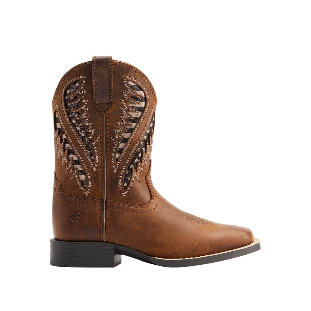 Ariat Youth Quickdraw VentTEK Distressed Tan Boot