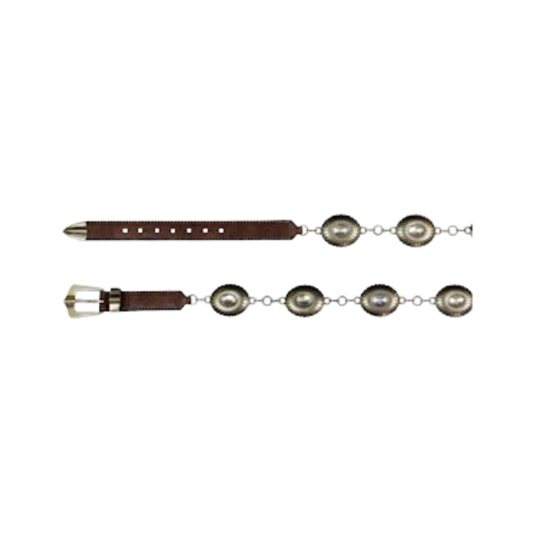 Catchfly Women's Jeweled Conchos Brown Belt