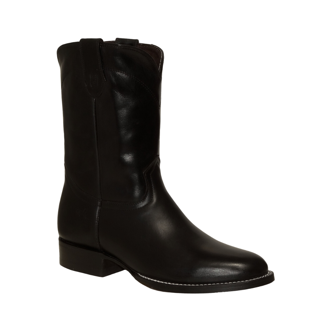 International M Pecos Women's Basic Leather Roper Black Boot