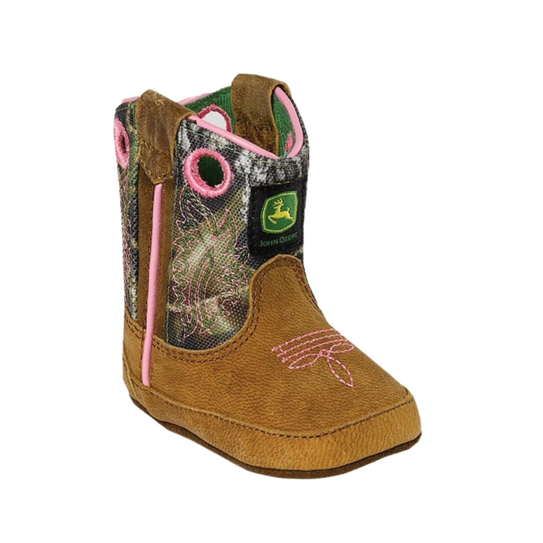 Pink john hotsell deere boots