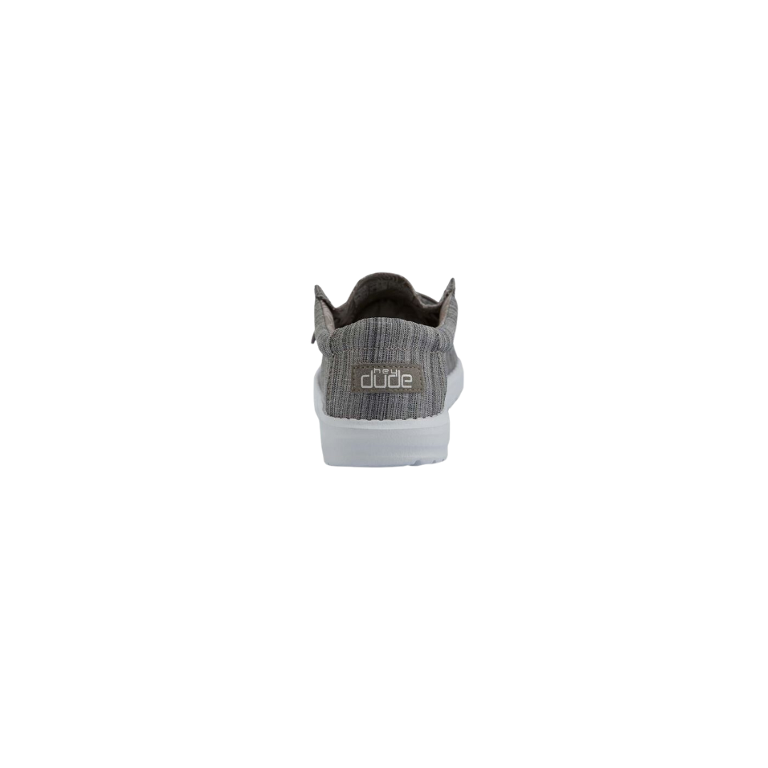 Hey Dude Youth Boy's Wally Linen Slip Grey Shoes