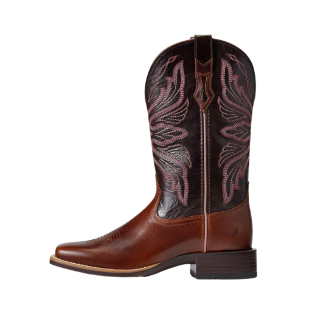 Ariat Women's Edgewood Dark Luggage Western Brown Boots