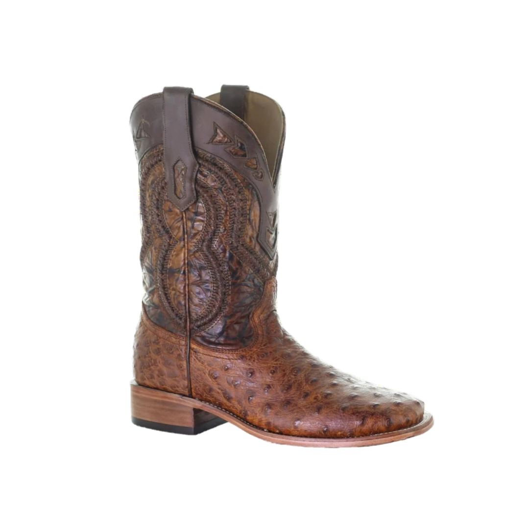 Corral Men's Brown Quill Ostrich Western Boots