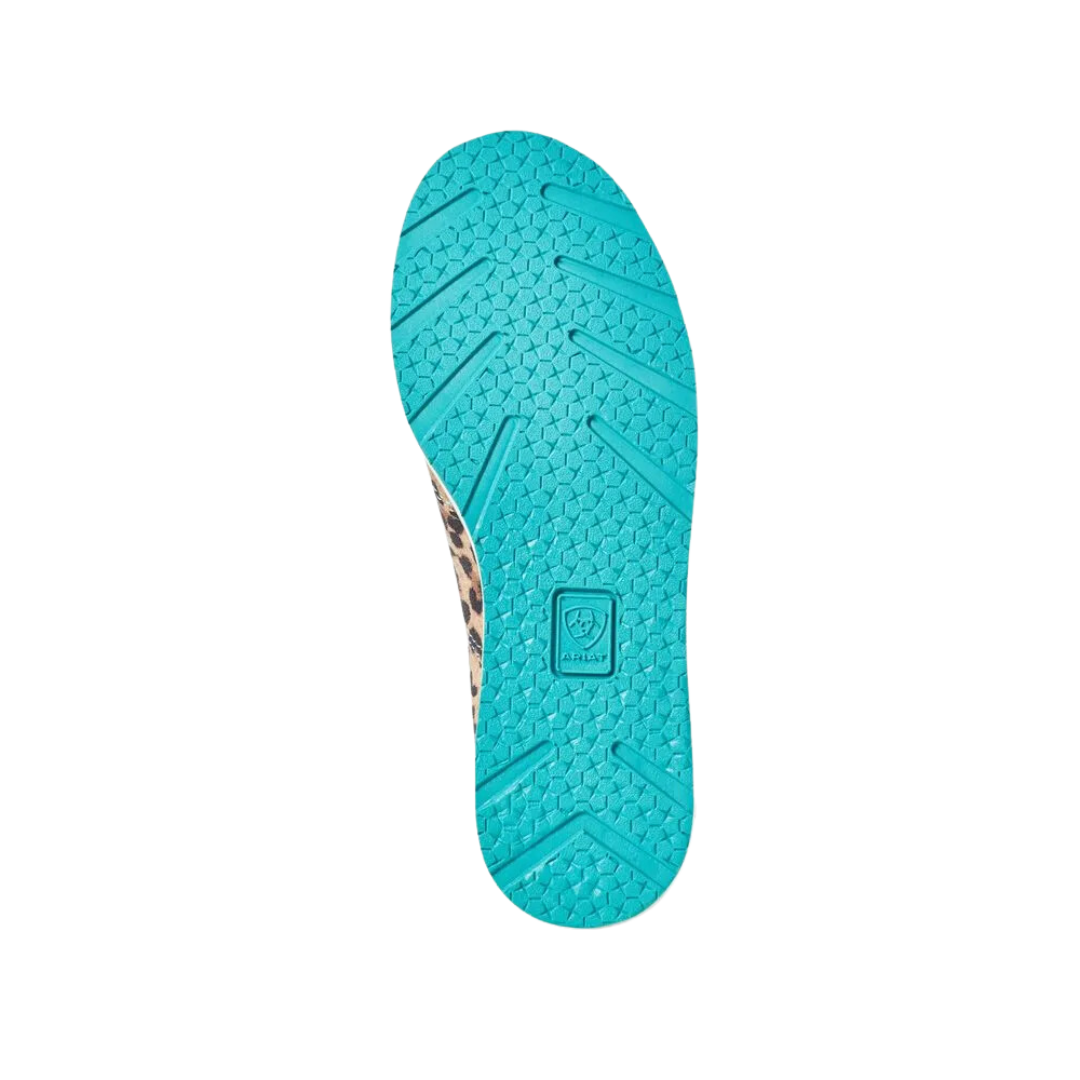Ariat Youth Girl's Cheetah Cruisers Turquoise Shoes