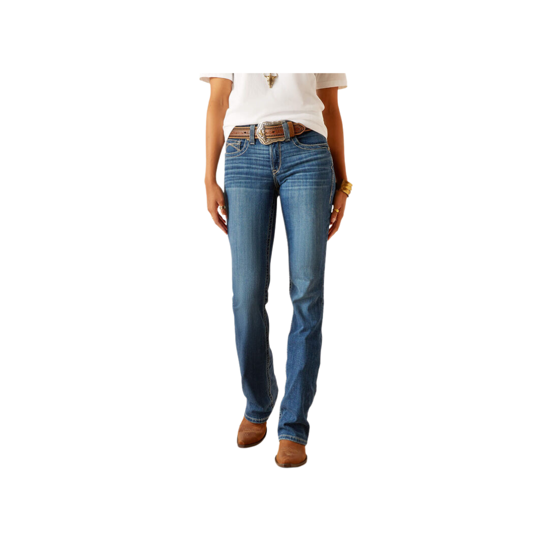 Ariat Women's Arrow Fit Boot Cut Alina Blue Jeans