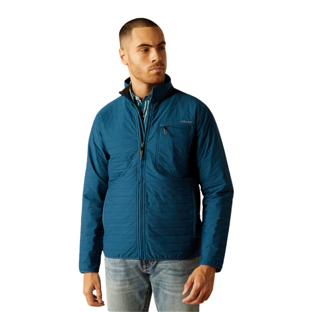 Ariat Men's Wylie Full Zip Teal Jacket