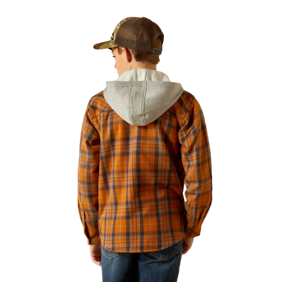 Ariat Youth Boy's Harvey Retro Roasted Pecan Yellow Jacket
