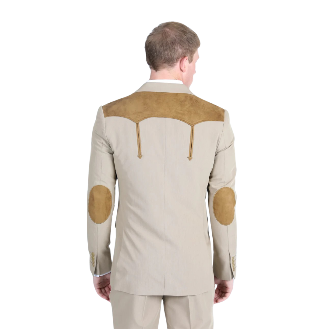 Platini Men's Sport coat suede Yokes Suite