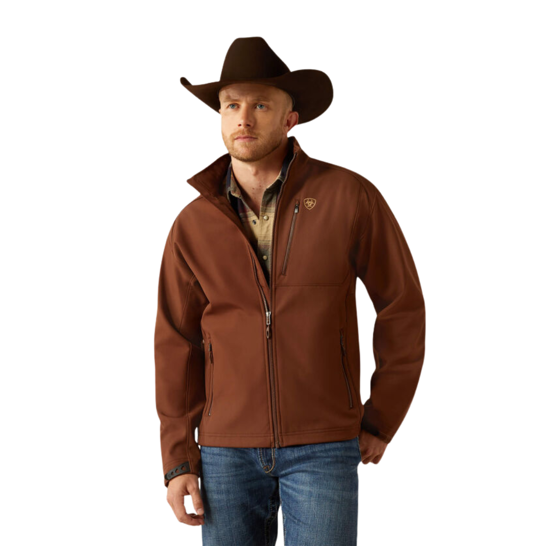 Ariat Men's Logo Softshell Potting Soil Jacket
