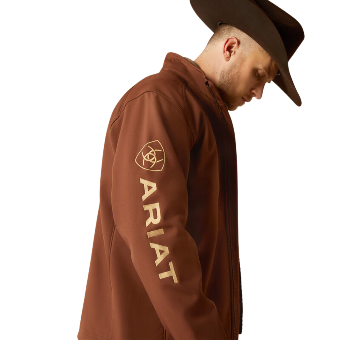 Ariat Men's Logo Softshell Potting Soil Jacket