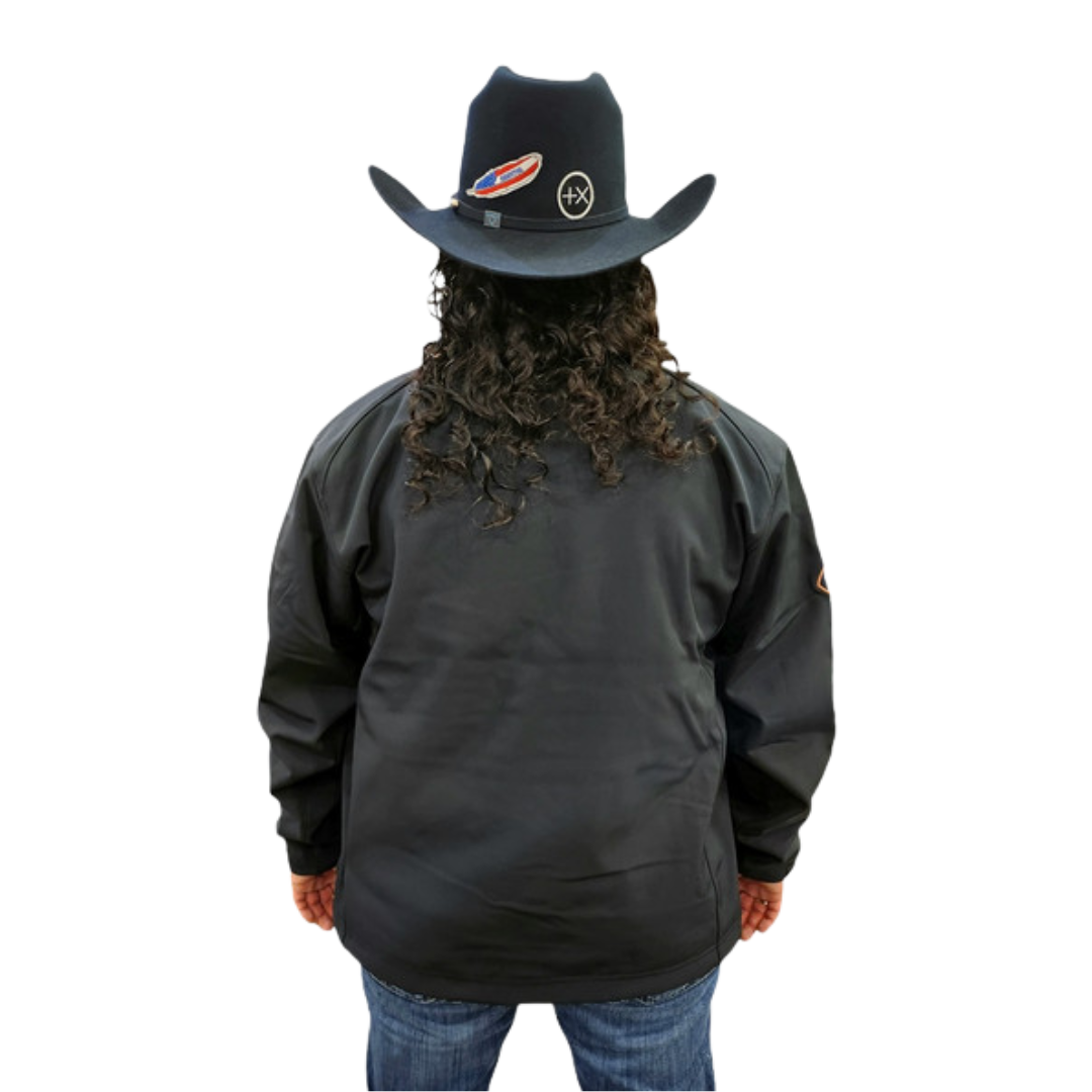 Ariat Men's Logo Softshell Black Copper Jackets