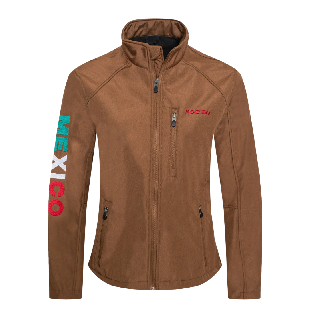 Avalon Women's Western Mexico Embroidery Cognac Jacket