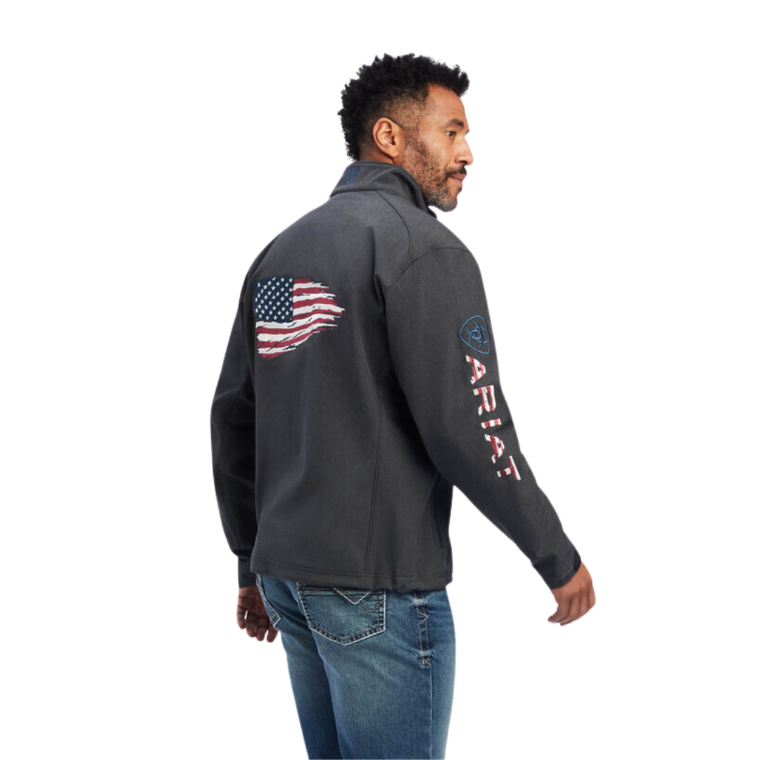 Ariat Men's Logo 2.0 Patriot Charcoal Jacket