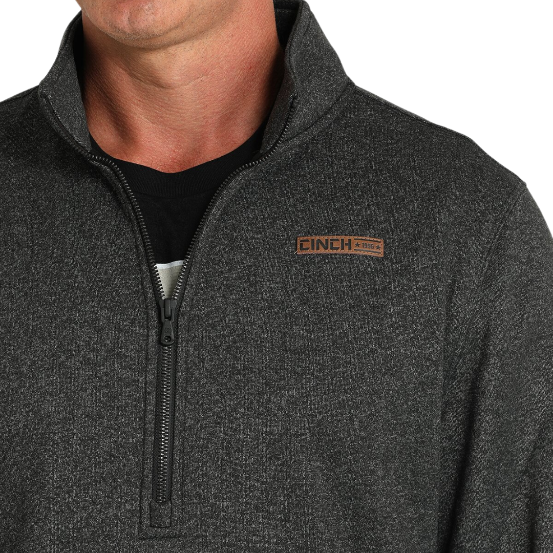 Cinch Men's Zip Black Pullover Jacket