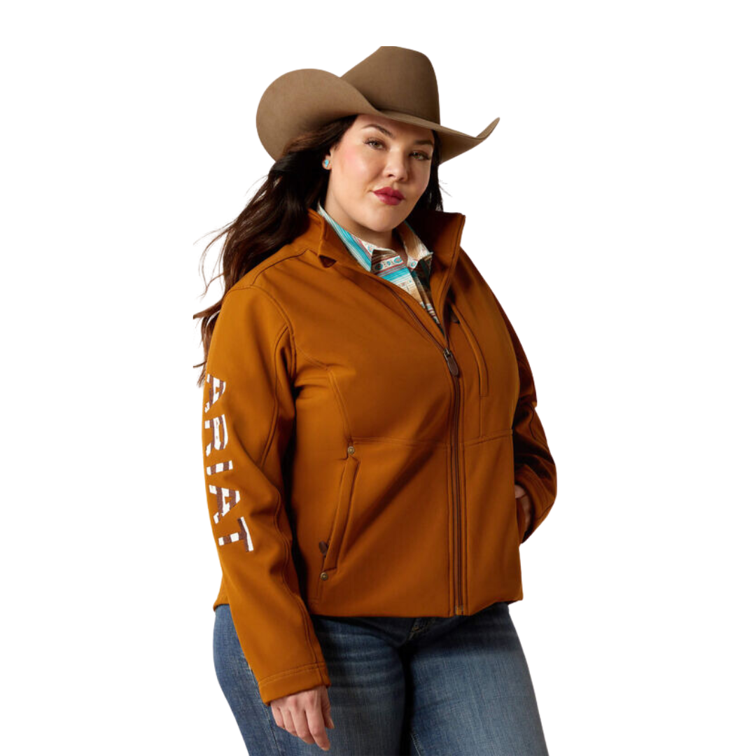Ariat Women's Team Patriot Softshell Chesnut Horse Jacket