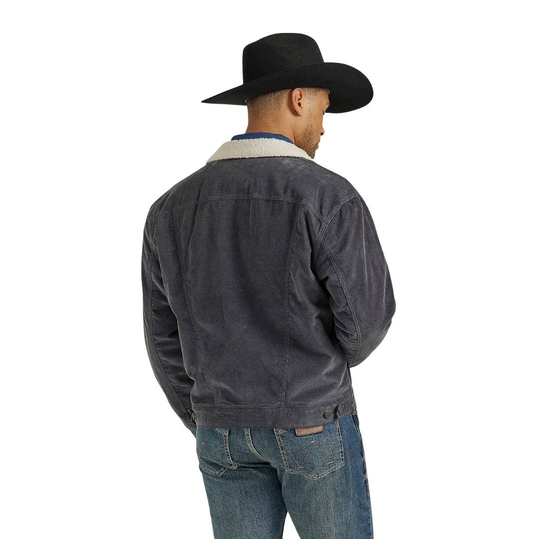 Wrangler Men's Cowboy Sherpa Lined Corduroy Jacket