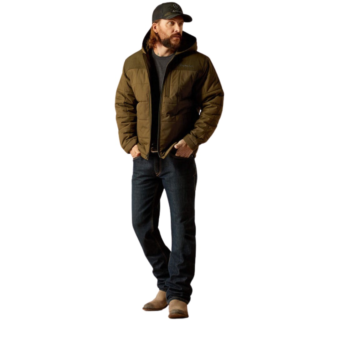Ariat Men's Crius Hooded Insulated Relic Heather Jacket