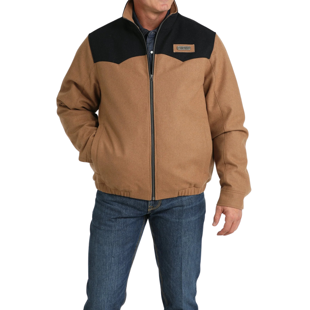 Cinch Men's Wooly Brown And Black Jacket
