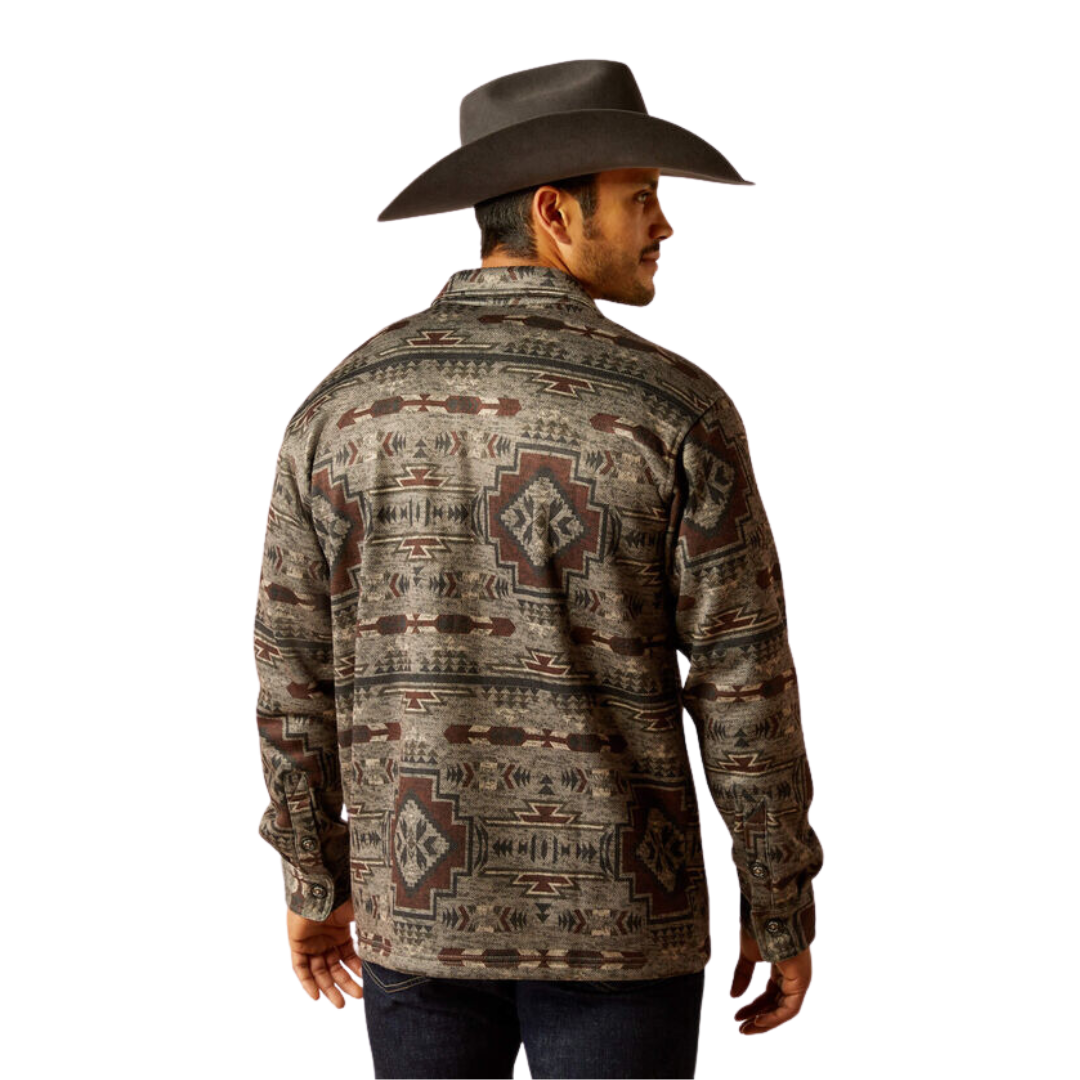 Ariat Men's Caldwell Printed Shirt Brindle Jacket