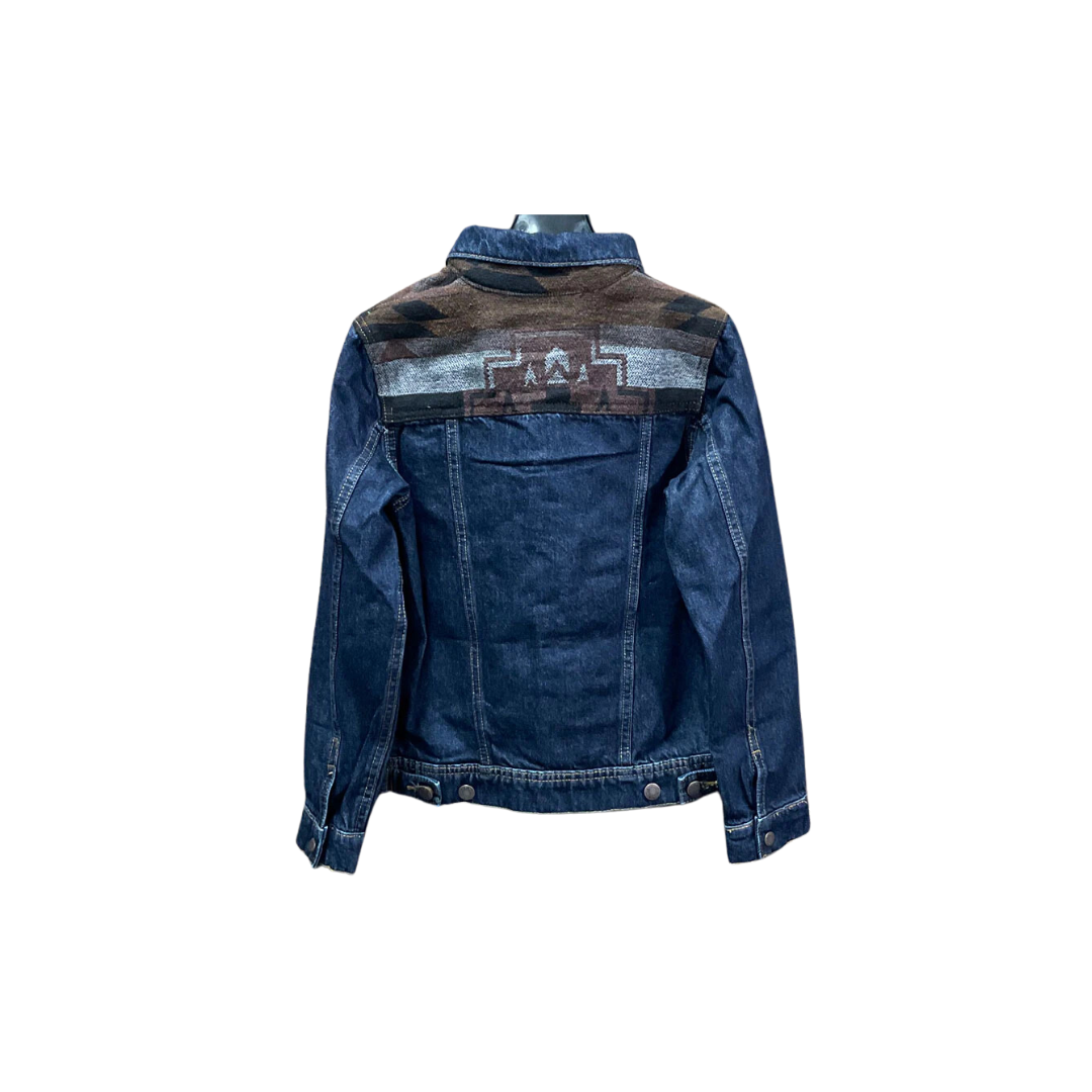 Wrangler Youth Girl's Denim Unlined Pecan Pie Blue Jacket