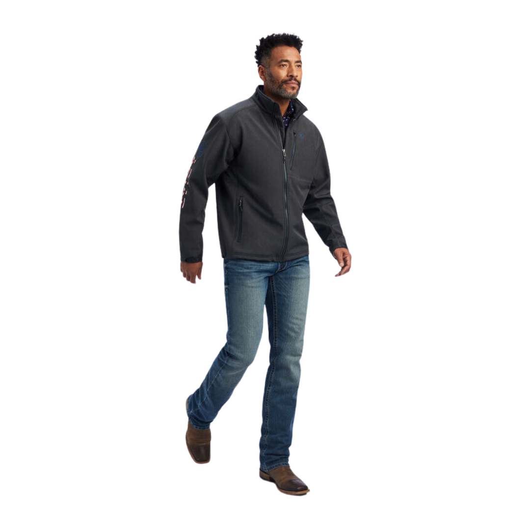 Ariat Men's Logo 2.0 Patriot Charcoal Jacket