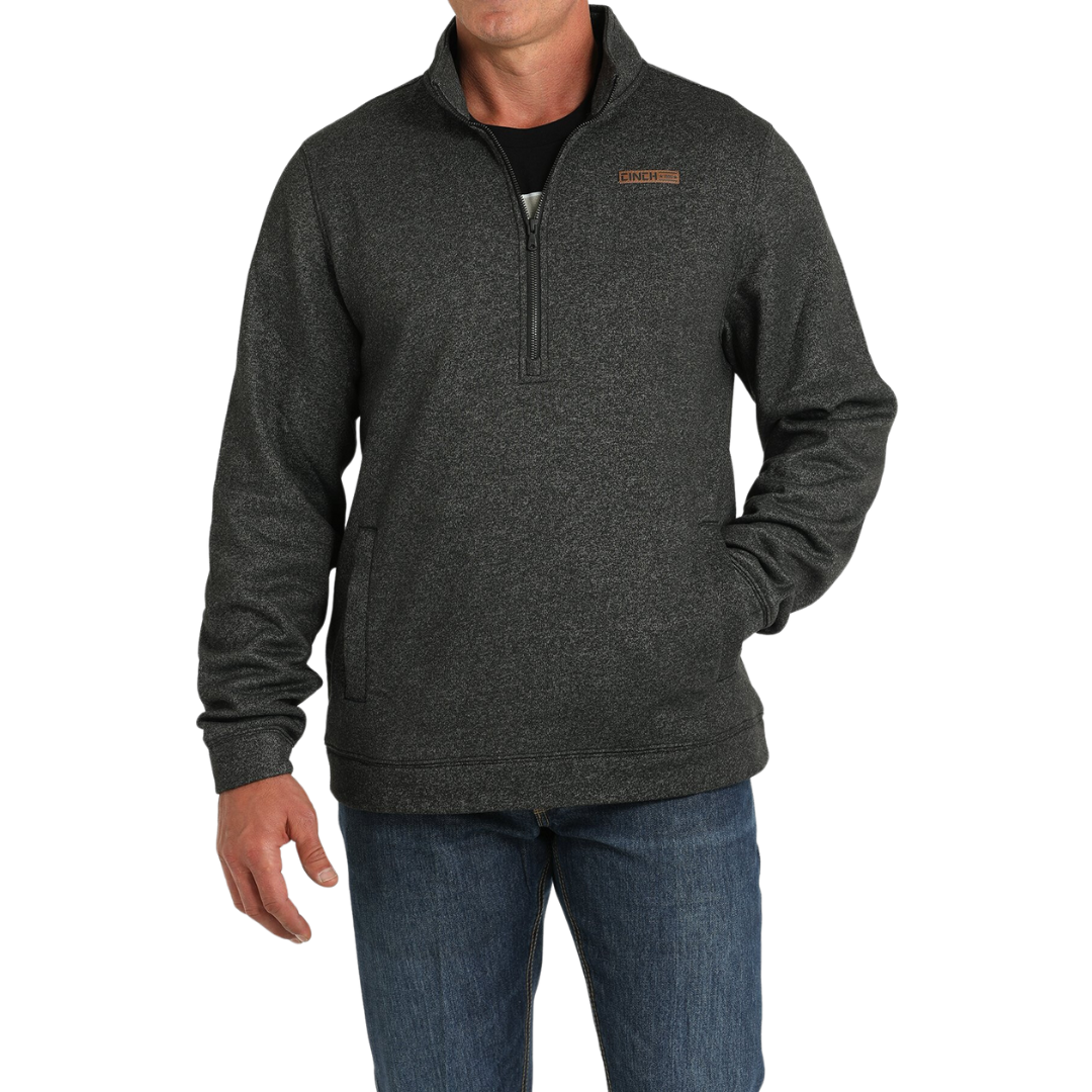 Cinch Men's Zip Black Pullover Jacket