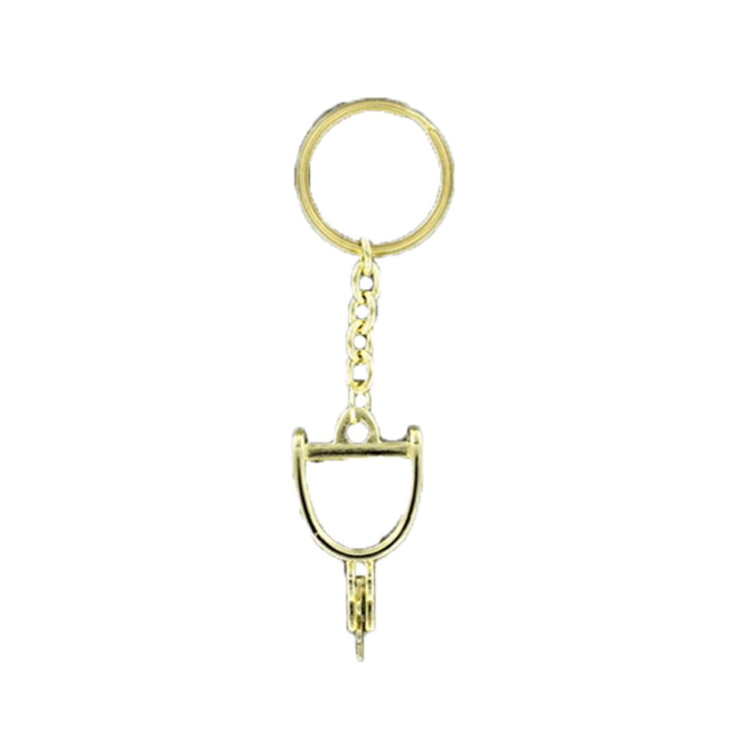 M&F Unisex Small Gold Spur Yellow Key Ring