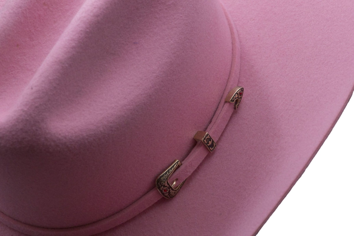 Prohats Women's Pink Stockyard Open Crown Hat