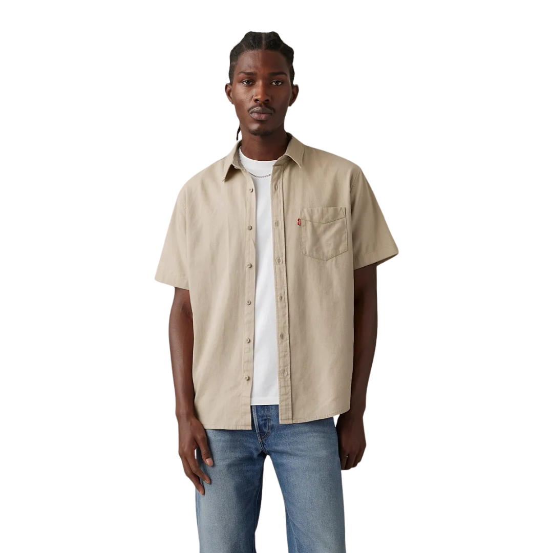 Levi Strauss Men's Classic Vintage Brown Shirt