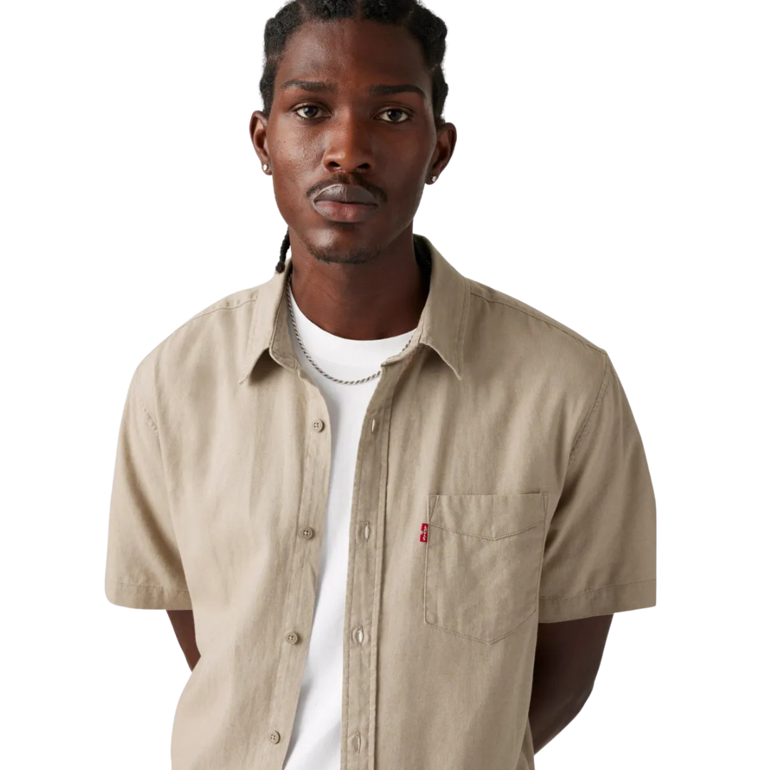 Levi Strauss Men's Classic Vintage Brown Shirt
