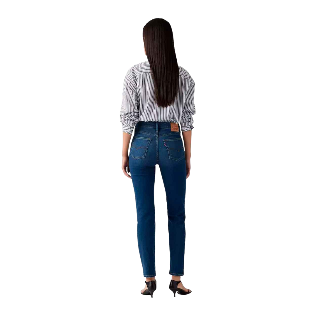 Levi Strauss Women's High Rise Slim Blue Jeans