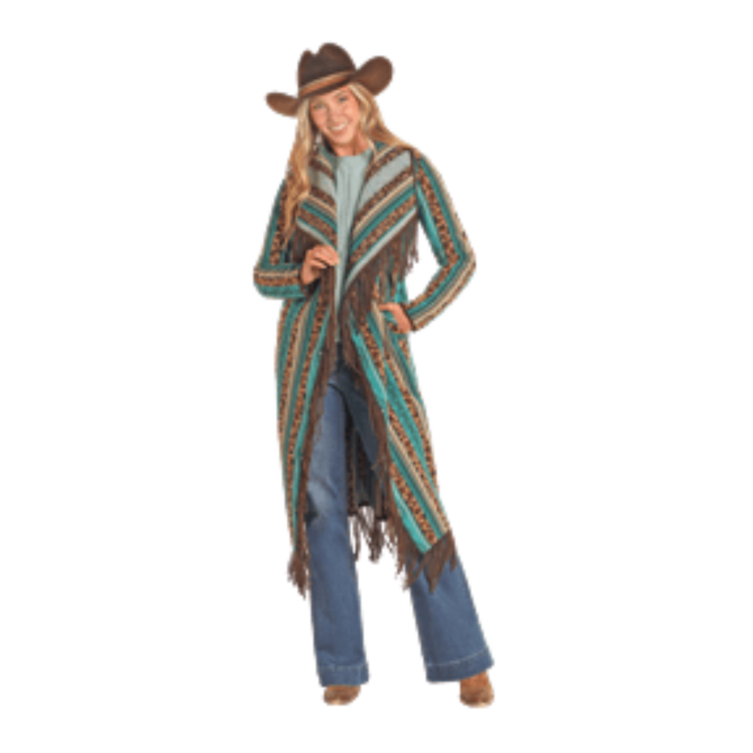 Panhandle Slim Women's Swing Wool Vibrant Multicolor Coat