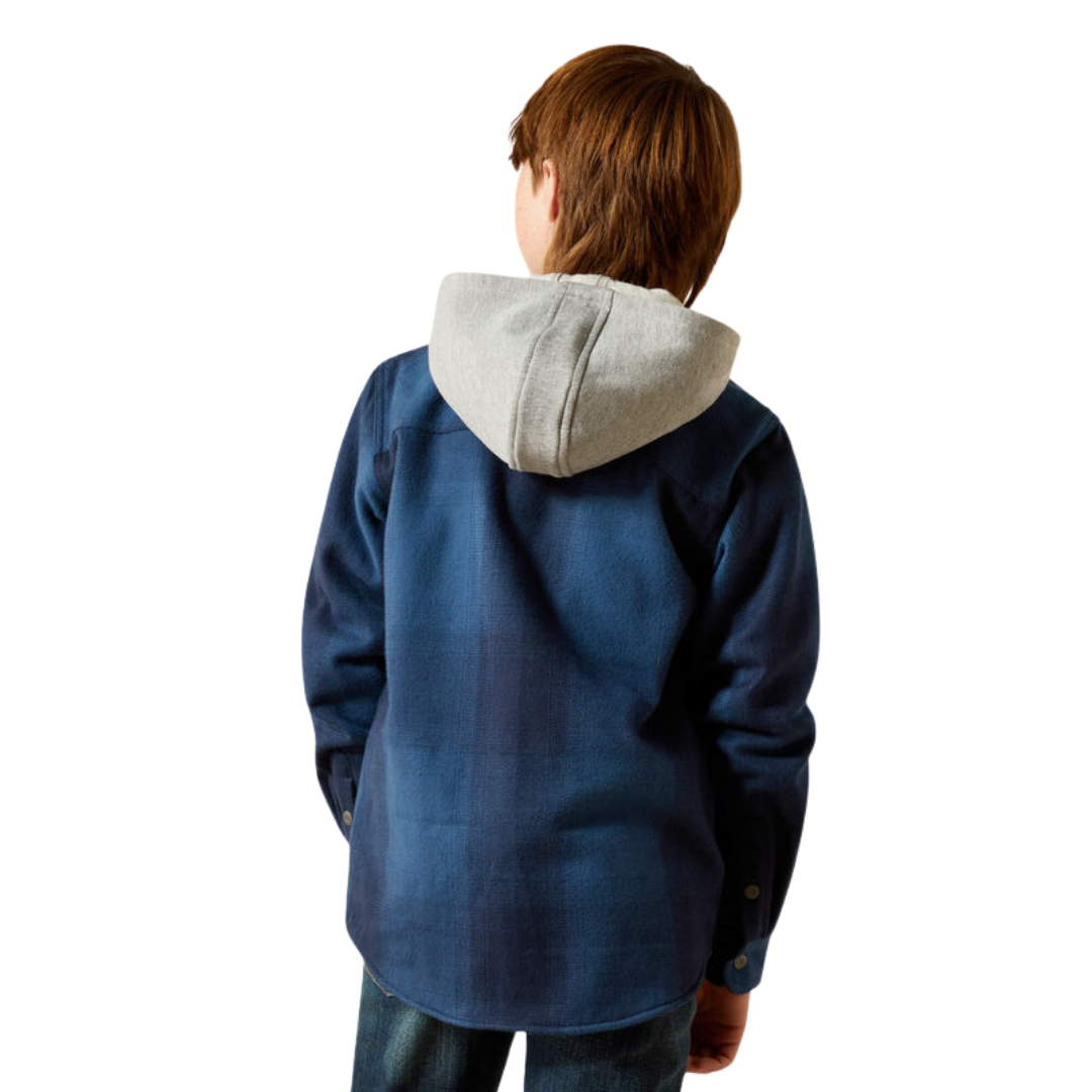 Ariat Youth Boy's Hicks Retro Shirt Blue Nights Jacket