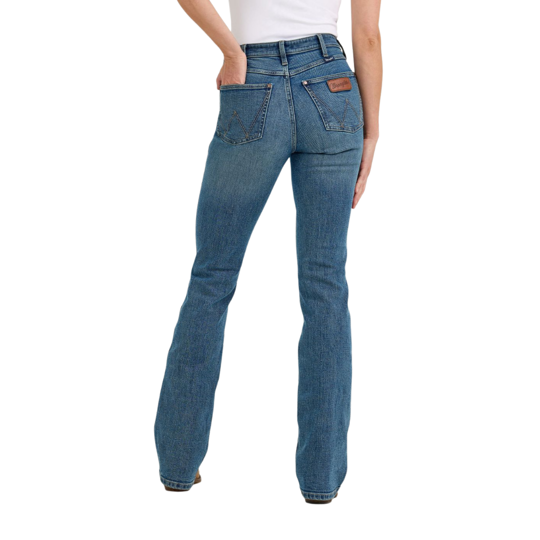 Wrangler Women's Bailey High Bootcut Natalia Blue Jeans