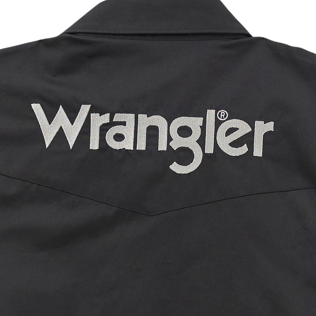 Wrangler Men's Logo Snap Black Shirt