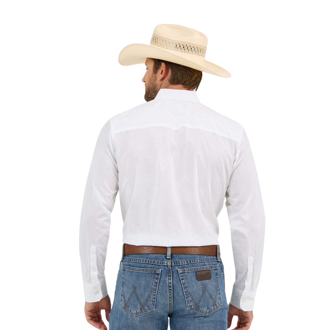 Wrangler Men's Cody Johnson Ceramic White Shirt