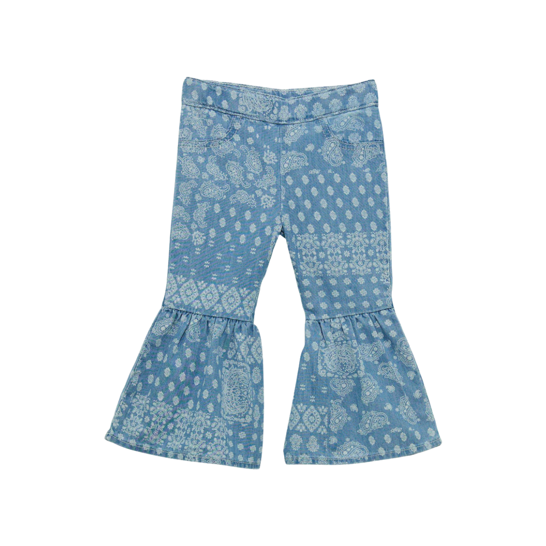 Wrangler Infant Girl's Flare Winter Light Blue Jeans