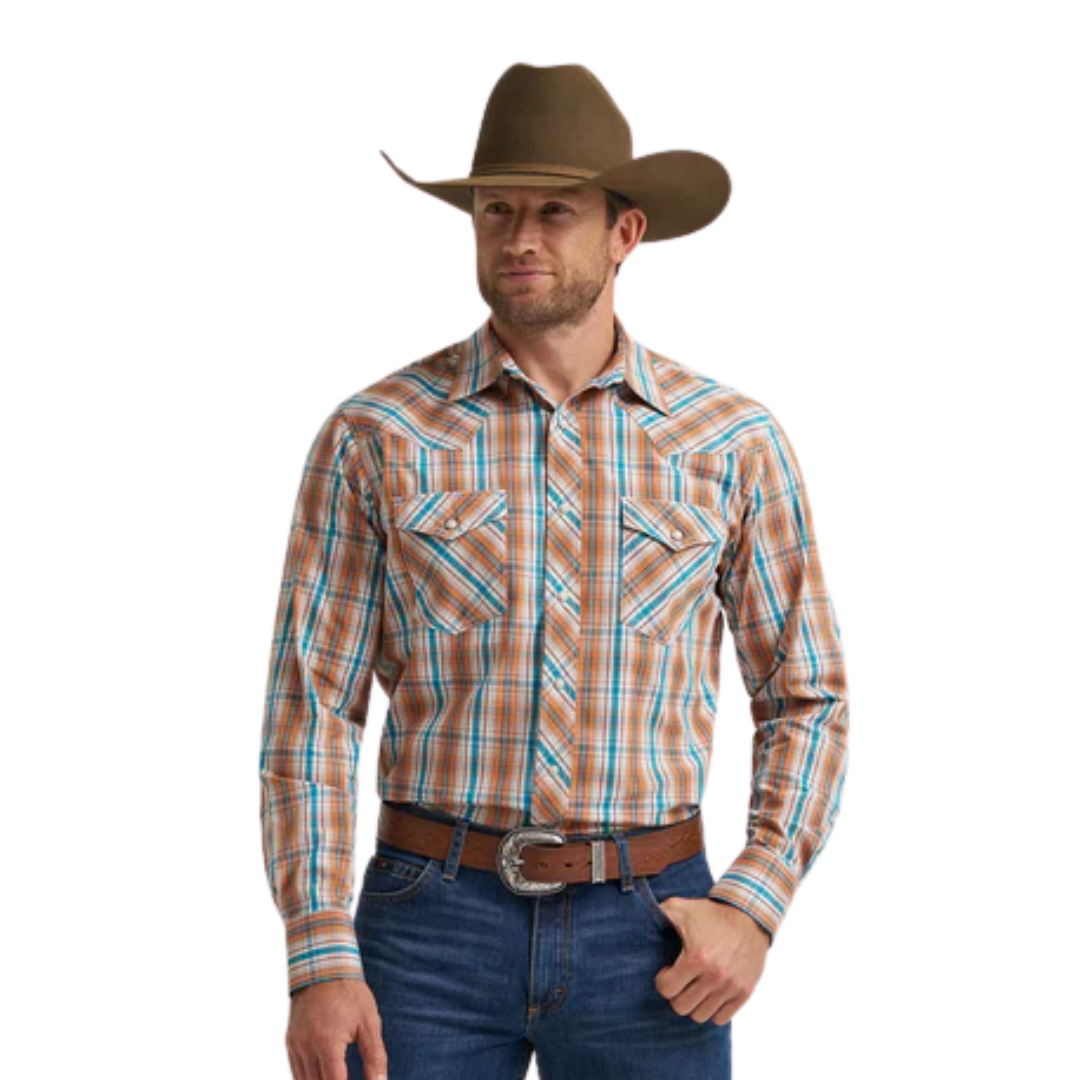 Wrangler Men's 20X Competition Comfort Rustic Brown Shirt