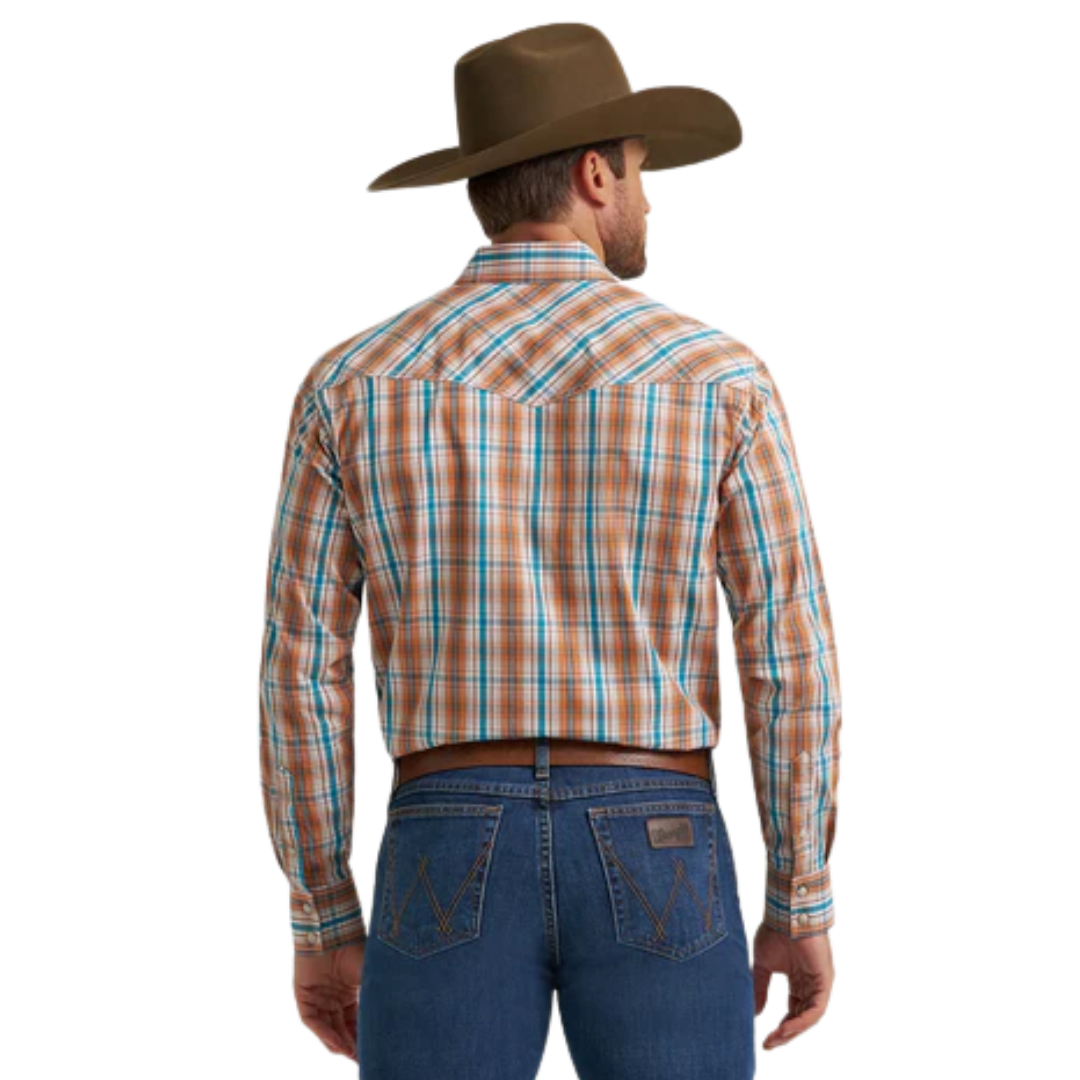 Wrangler Men's 20X Competition Comfort Rustic Brown Shirt