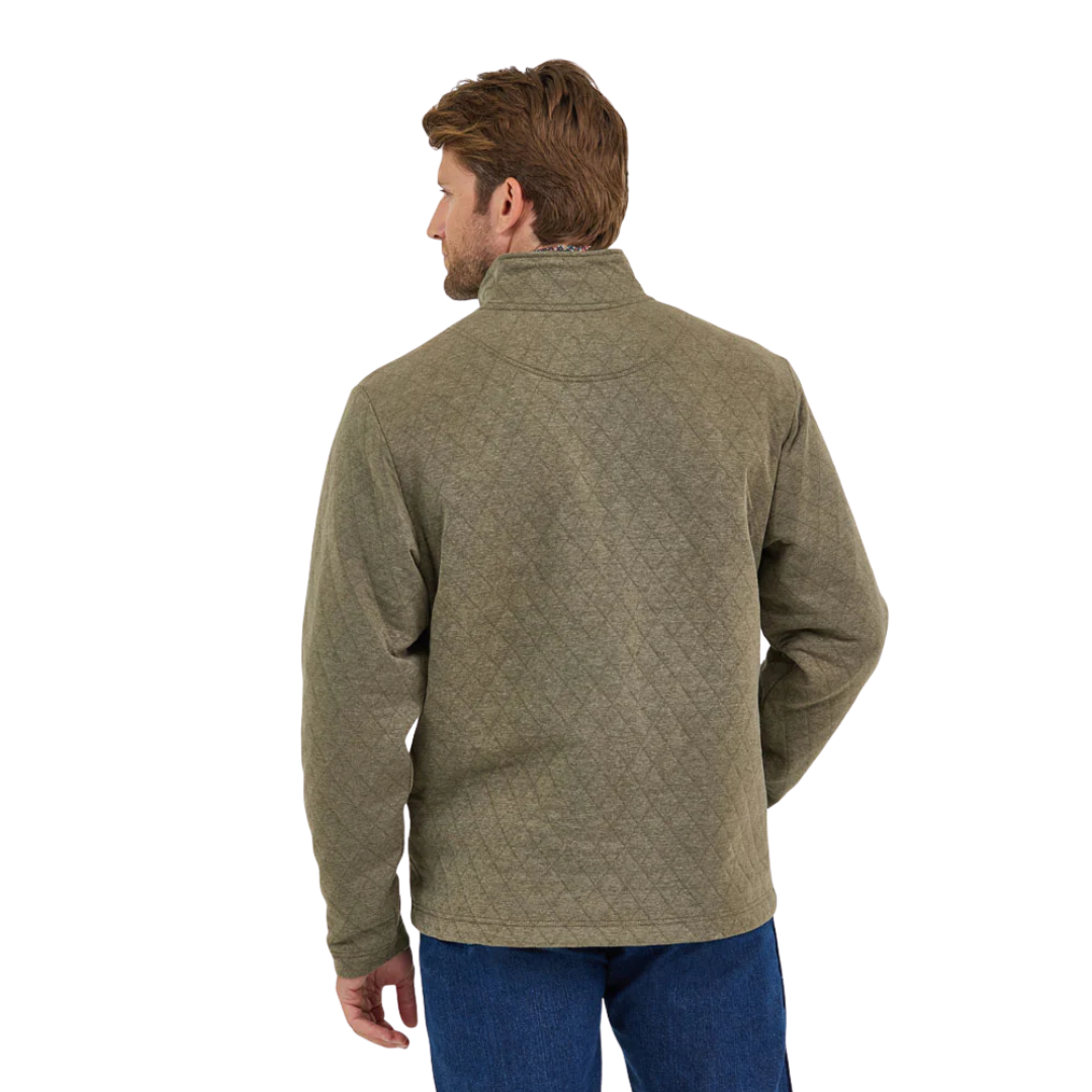 Wrangler Men's George Strait Zip Olive Pullover