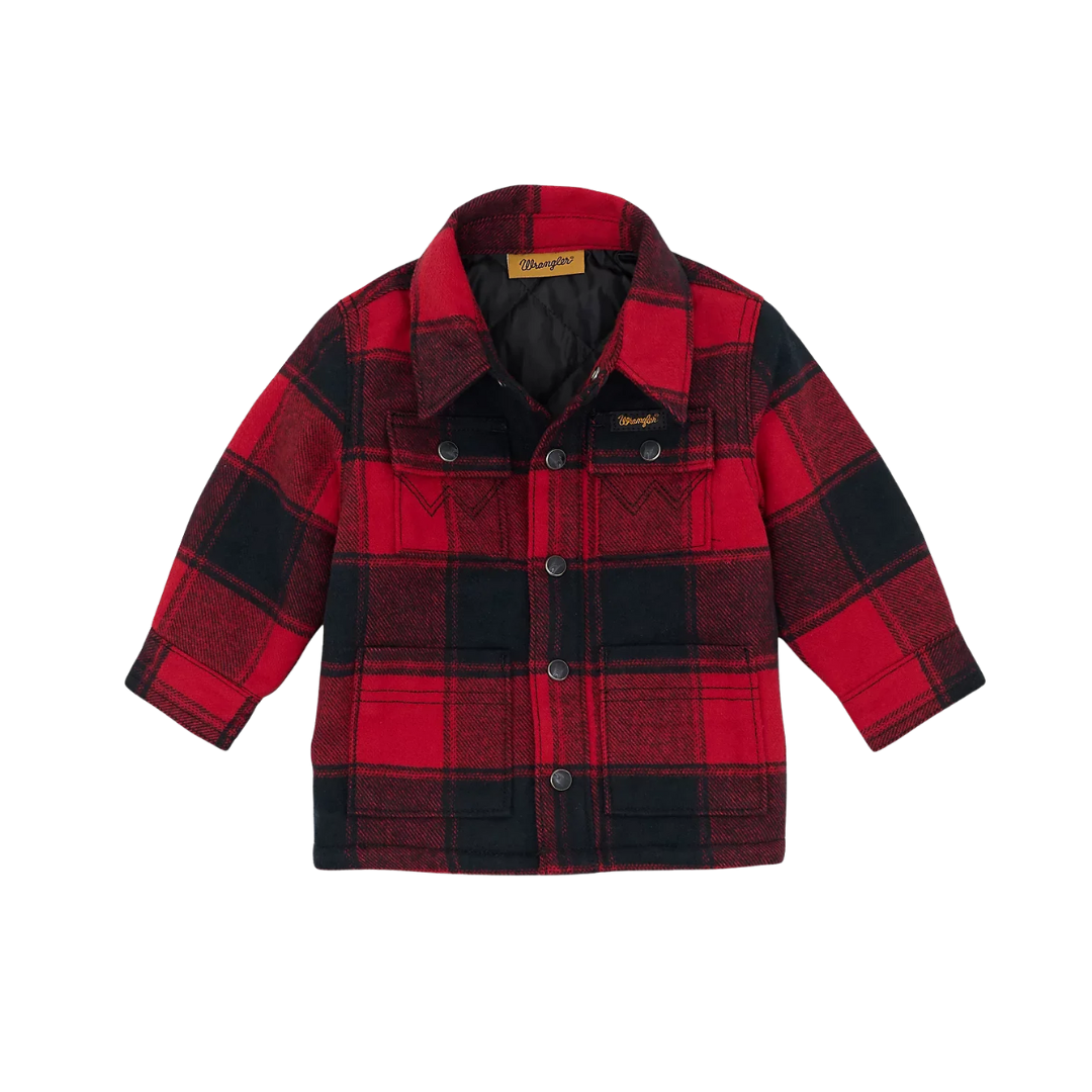 strapless open back dress Wrangler Boys Quilt Lined Flannel Shirt Jacket Red Buffalo