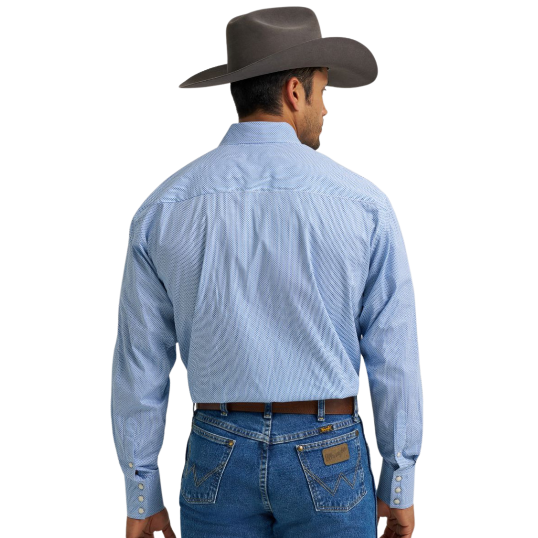 Wrangler Men's George Strait Troubadour Navy Shirt