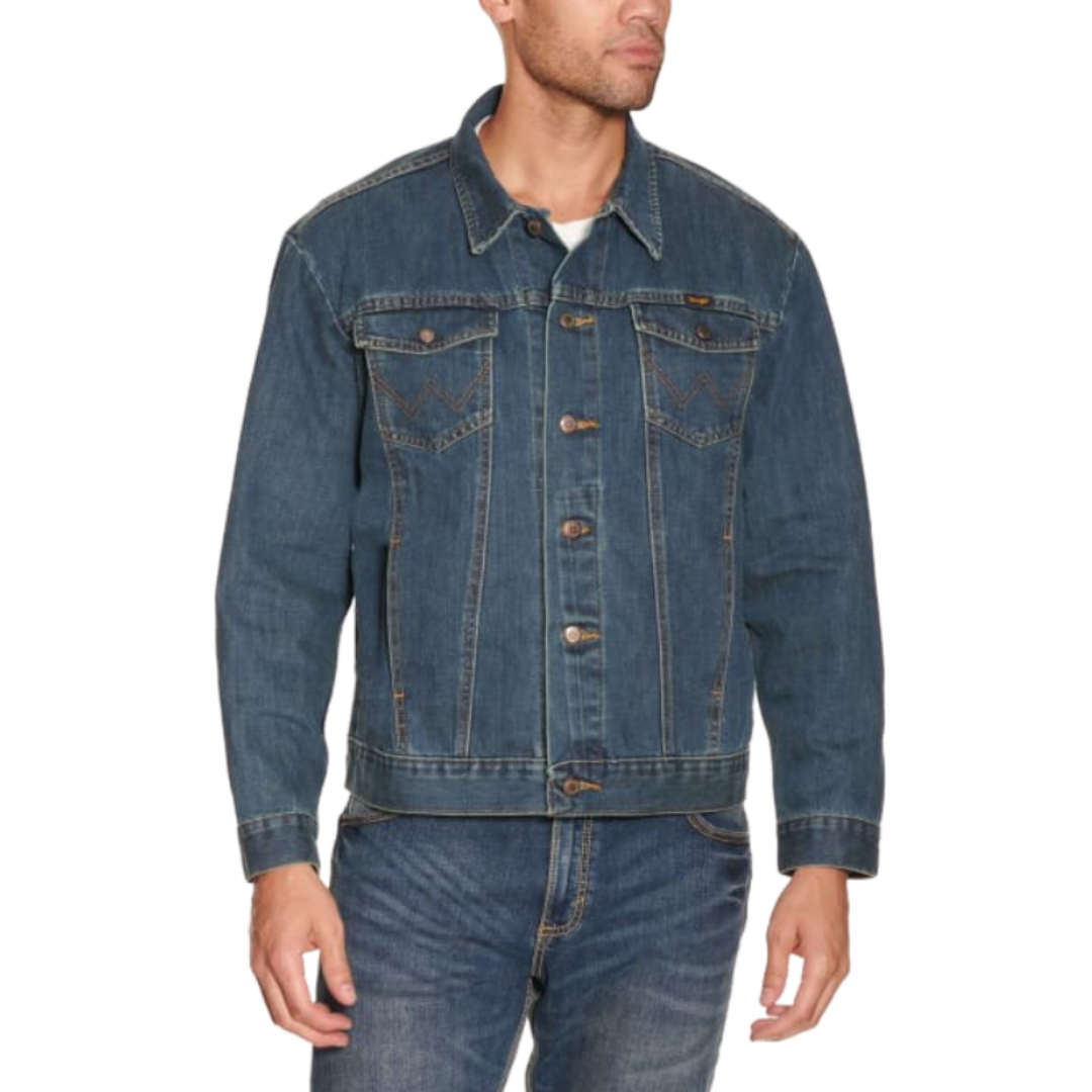 Wrangler Men's Yellowstone Denim Blue Jacket